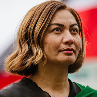 Marama Davidson – Green Party Co-Leader and Minister for the Prevention of Family Violence and Sexual Violence Marama Davidson, Green Party Co-Leader
