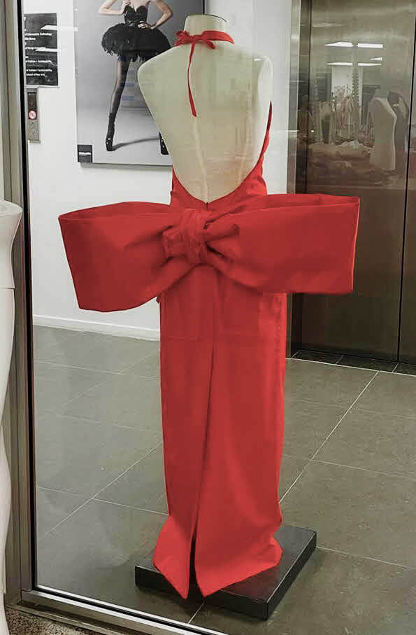 The garment on a mannequin